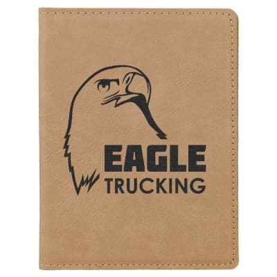Leatherette Passport Holder – Light Brown