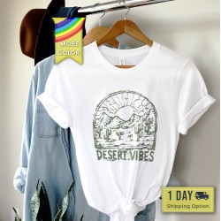 Desert Vibes, Southwestern Themed T Shirt, Hiking Tees, Boho Shirts, Wilderness Graphic Tee, Cool Outdoors Print, Cactus Art, Sun Art Desert Vibes, Southwestern Themed T Shirt, Hiking Tees, Boho Shirts, Wilderness Graphic Tee, Cool Outdoors Print, Cactus Art, Sun Art