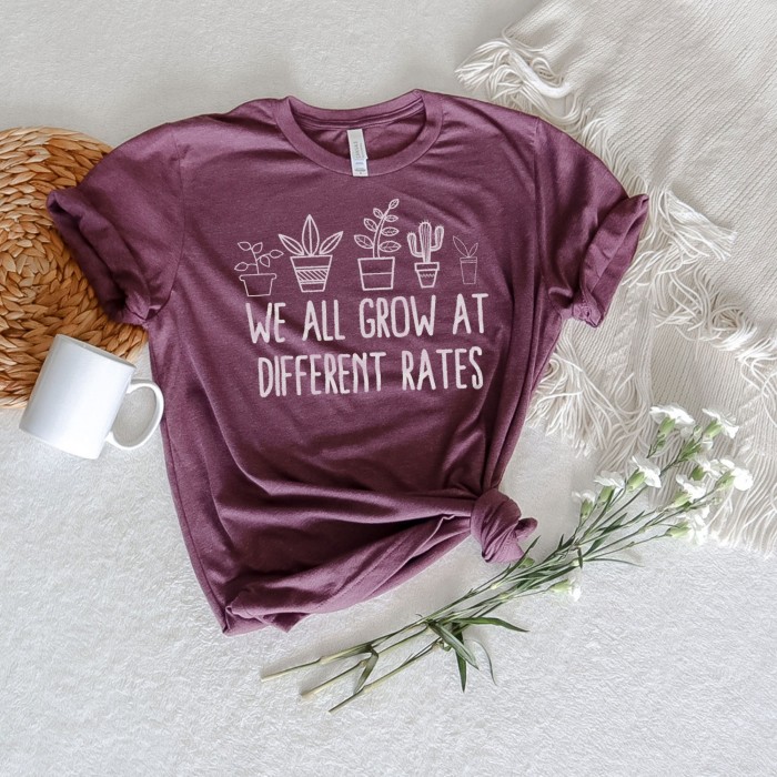 We All Grow At Different Rates, Kindergarten Shirt, Elementary Shirt, Teacher Shirts, Funny Teacher Shirt, Gift for Teacher, Teacher Life We All Grow At Different Rates, Kindergarten Shirt, Elementary Shirt, Teacher Shirts, Funny Teacher Shirt, Gift for Teacher, Teacher Life
