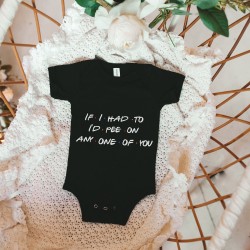If I Had To I'd Pee On Any One Of You Onesie, Friends Inspired, Friends Onesie, Cute Baby Onesie, Baby Shower Gift, Unisex Onesie If I Had To I'd Pee On Any One Of You Onesie, Friends Inspired, Friends Onesie, Cute Baby Onesie, Baby Shower Gift, Unisex Onesie