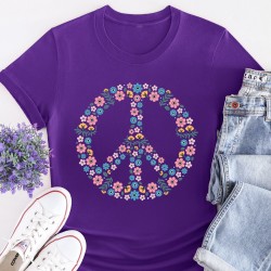 Love And Peace Shirt, Flower Hippie Shirt, Peace Sign Lover Floral Crop Tee, Festival T-Shirts, Wildflower Party Present, Botanical Gifts Love And Peace Shirt, Flower Hippie Shirt, Peace Sign Lover Floral Crop Tee, Festival T-Shirts, Wildflower Party Present, Botanical Gifts