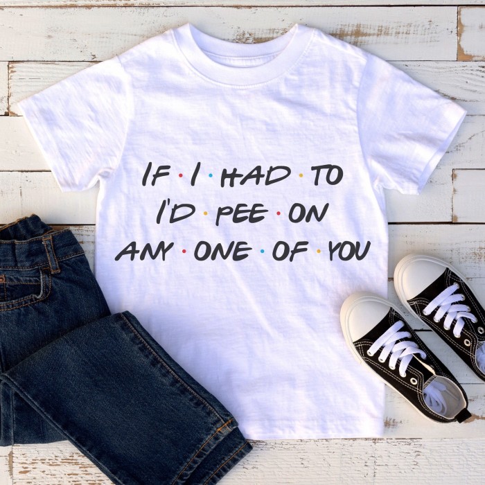 If I Had To I'd Pee On Any One Of You Onesie, Friends Inspired, Friends Onesie, Cute Baby Onesie, Baby Shower Gift, Unisex Onesie