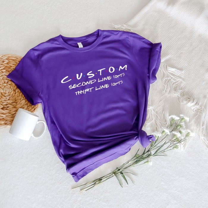Custom Friends Themed Party Shirt, Personalized Friends Shirt, Friends Show Shirt, Original Friends Font Custom Tee, Birthday Friends Shirt Custom Friends Themed Party Shirt, Personalized Friends Shirt, Friends Show Shirt, Original Friends Font Custom Tee, Birthday Friends Shirt
