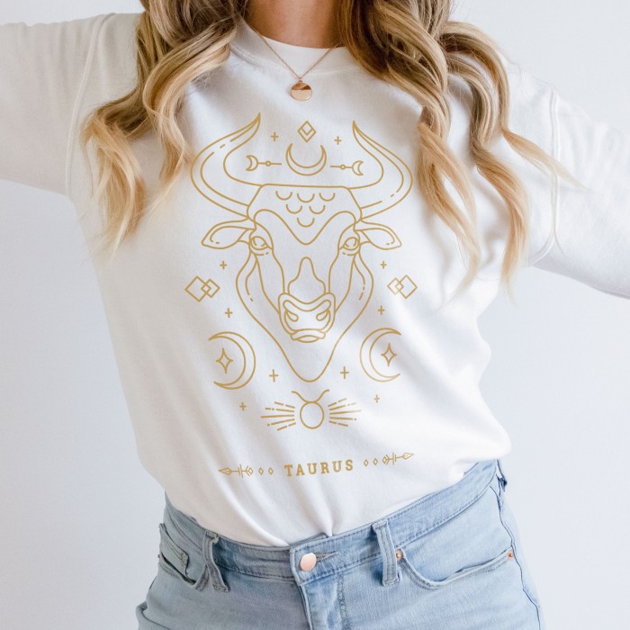 Zodiac Horoscope Sweatshirt, Zodiac Sing Taurus Sweater