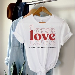 Love Everytime Everywhere Valentine's Day Shirt, Retro Love Valentines Shirt, Love Wins Shirt, Couples Gift, Couples Shirts, Girlfriend Gift Love Everytime Everywhere Valentine's Day Shirt, Retro Love Valentines Shirt, Love Wins Shirt, Couples Gift, Couples Shirts, Girlfriend Gift