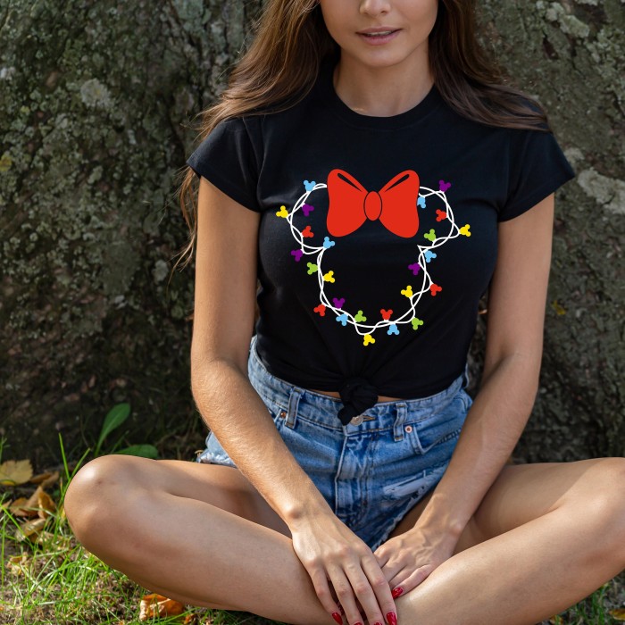 Disney Mickey and Minnie Shirt, Christmas Lights Tee, Disney Christmas Lights Shirts, Christmas Gift, Disney Family shirt