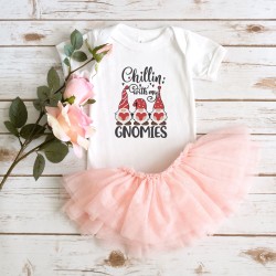 Chillin With My Gnomes Valentine's Day Shirt, Mom Baby Matching, Valentine's Day Gnome Gift Tee , Family Matching, Cute Valentine Day Onesie Chillin With My Gnomes Valentine's Day Shirt, Mom Baby Matching, Valentine's Day Gnome Gift Tee , Family Matching, Cute Valentine Day Onesie
