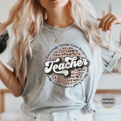 Teacher Retro Leopard Print Shirt, Teacher Retro Shirts, Teacher T-Shirts, Teacher Fasion Shirt, Gift For Teacher, Gift For Her, Teacher Tee Teacher Retro Leopard Print Shirt, Teacher Retro Shirts, Teacher T-Shirts, Teacher Fasion Shirt, Gift For Teacher, Gift For Her, Teacher Tee