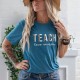 Inspirational Teacher Shirts, Leopard Print Teacher Shirts, Teach Love Inspire Shirt, Back To School Shirt, Teacher Appreciation Shirt Inspirational Teacher Shirts, Leopard Print Teacher Shirts, Teach Love Inspire Shirt, Back To School Shirt, Teacher Appreciation Shirt