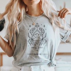 Zodiac Horoscope Shirt, Cancer Zodiac Unisex Shirt, Zodiac Sing Cancer Shirt, Horoscope Shirt, Birthday Gift for Interested in Astrology