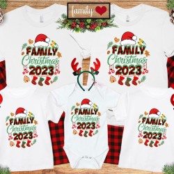 Xmas Santa Hat Shirt, Family Christmas Shirt, Christmas Matching T Shirt For Family, Family Gift, Christmas Family Party Crew Shirt Xmas Santa Hat Shirt, Family Christmas Shirt, Christmas Matching T Shirt For Family, Family Gift, Christmas Family Party Crew Shirt