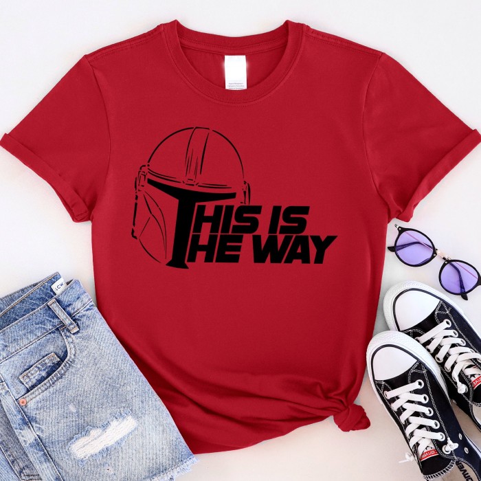 This Is The Way Shirt, Cute Star Hero Shirt, Disney T-Shirt, Disney Man Shirt, Space Wars T-Shirt, Space Wars Shirt, Mandalorian Shirt