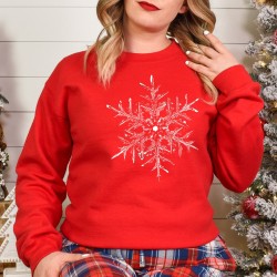 Snowflake Hoodie&Sweatshirt, Snow flake design sweater