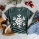 Custom Snowflake Shirt, Personalized Christmas Shirt, Winter T-Shirt, Family Snow Shirt, Christmas Family Matching Custom Snowflake Shirt, Personalized Christmas Shirt, Winter T-Shirt, Family Snow Shirt, Christmas Family Matching