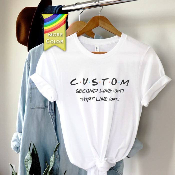Custom Friends Themed Party Shirt, Personalized Friends Shirt, Friends Show Shirt, Original Friends Font Custom Tee, Birthday Friends Shirt Custom Friends Themed Party Shirt, Personalized Friends Shirt, Friends Show Shirt, Original Friends Font Custom Tee, Birthday Friends Shirt