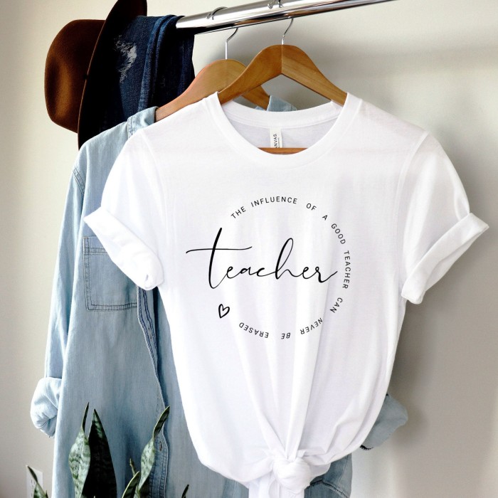 The Influence Of A Good Teacher Can Never Be Erased Shirt, Teacher Gift, Teacher Shirt, Elementary School Teacher Shirt, Preschool Teacher