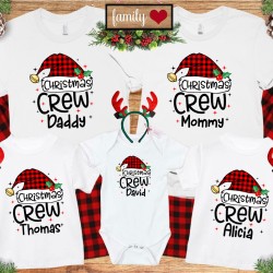 Custom Christmas Crew Shirt, Personalized Family Matching Christmas Shirt, Winter Holidays Shirts, Christmas Gift Tee Custom Christmas Crew Shirt, Personalized Family Matching Christmas Shirt, Winter Holidays Shirts, Christmas Gift Tee