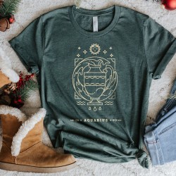 Zodiac Horoscope Shirt, Aquarius Zodiac Unisex Shirt, Horoscope Sing Aquarius Shirt, Birthday Gift for Interested in Astrology Zodiac Horoscope Shirt, Aquarius Zodiac Unisex Shirt, Horoscope Sing Aquarius Shirt, Birthday Gift for Interested in Astrology