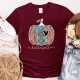 Hello Fall Boho T shirt, Pumpkin Comfort Color Shirt, Watercolor Pumpkins, Autumn Shirt, Woman Fall Tee, Boho Design Pumpkin, Pumpkin Tee