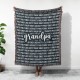 Personalized Grandparent Woven Blanket, Custom Christmas Gift For Mom/Dad, Grandchildren Name Tapestry, Keepsake Quilt Blanket Present Personalized Grandparent Woven Blanket, Custom Christmas Gift For Mom/Dad, Grandchildren Name Tapestry, Keepsake Quilt Blanket Present