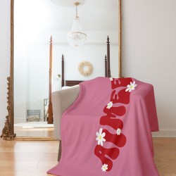 Retro Style Custom Name Blanket, Groovy 70's Design, Personalized Name Blanket, Baby Shower Gift, Christmas Gift, Gift For Mom, Gift For Dad