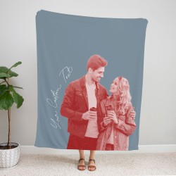 Custom Edited Photo Blanket, Personalize Image Gift, Gift for Mom, Gift for Dad, Grandma Grandpa Throw, Gift for Valentine, Christmas Gift