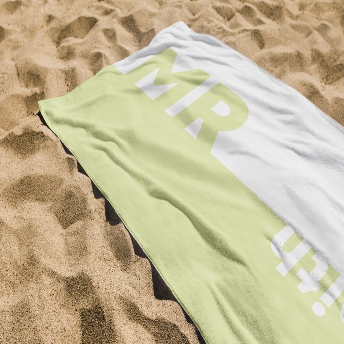 Custom Mr. and Mrs. Beach Towels, Personalized Bridal Shower Gift, Newlywed Gifts, Honeymoon Vacation Gift, Gift For Bride and Groom Custom Mr. and Mrs. Beach Towels, Personalized Bridal Shower Gift, Newlywed Gifts, Honeymoon Vacation Gift, Gift For Bride and Groom