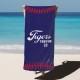 Custom Baseball Team Towel, Sports Personalized Beach Towel, Personalized Bath Towel, Number And Name Pool Towel