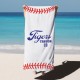 Custom Baseball Team Towel, Sports Personalized Beach Towel, Personalized Bath Towel, Number And Name Pool Towel