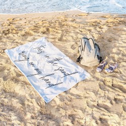 Customized Beach Towel, Personalized Pool Towel, Bride and Bridesmaid Custom Bath Towel, Bachelorette Bride Beach Towel