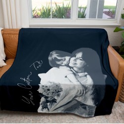 Custom Edited Photo Blanket, Personalize Image Gift, Gift for Mom, Gift for Dad, Grandma Grandpa Throw, Gift for Valentine, Christmas Gift