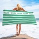 Personalized Brand Beach Towels For AIRBNB and VBRO, Vertical Lines Printed Pool Towel for Hotels, Personalized Bath Towel, Honeymoon Gift