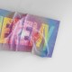 Multi-color Tie Dye Pattern Custom Name Beach Towel, Personalized Colorful Bath Towels, Rainbow Pattern Pool Towel, Birthday Vacation Gift