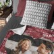 Couple Blanket With Portrait and Names, Personalized Photo Throw, Custom Valentine's Day Gift, Gift For Her, Gift For Him, Wedding Gift