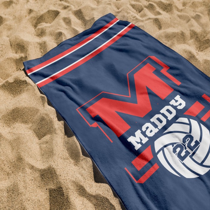 Custom Volleyball Team Towel, Personalized Team Gift, Graduation Gift, Sport Beach Towel, Custom Pool Towel, Birthday Gift, Vacation Gift Custom Volleyball Team Towel, Personalized Team Gift, Graduation Gift, Sport Beach Towel, Custom Pool Towel, Birthday Gift, Vacation Gift