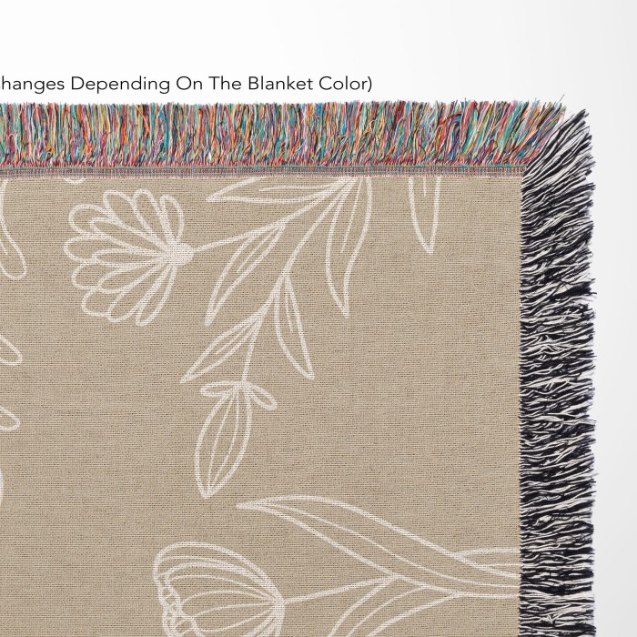 Family Name Flower Blanket, Last Name Woven Tapestry, Wedding Anniversary Gift With Initials, Christmas Present For Family, Gift For Mom Family Name Flower Blanket, Last Name Woven Tapestry, Wedding Anniversary Gift With Initials, Christmas Present For Family, Gift For Mom