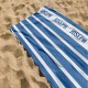 Personalized Brand Beach Towels For AIRBNB and VBRO, Vertical Lines Printed Pool Towel for Hotels, Personalized Bath Towel, Honeymoon Gift