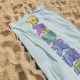 Dino Beach Towel, Personalized Bath Towel, Custom Name Towel, Birthday Gift, Kids Beach Towel, Vacation Gift, Boys Towels, Gift For Boys