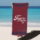 Custom Baseball Team Towel, Sports Personalized Beach Towel, Personalized Bath Towel, Number And Name Pool Towel