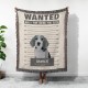 Custom Wanted Pet Woven Blanket, Dog/Cat Lover Gift, Present For Dog Moms, Dog Dads, Western Style Wanted Poster Tapestry Custom Wanted Pet Woven Blanket, Dog/Cat Lover Gift, Present For Dog Moms, Dog Dads, Western Style Wanted Poster Tapestry
