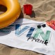 Solid Bold Font Style Personalized Towel, Multi Color Font Design Beach Towel, Bachelorette Trip, Birthday Vacation Gift, Bridesmaid Gift