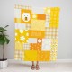 Personalizable Couch Throw, Teddy Blanket With Name, Patchwork Style Nursery Quilt, Child Room Decor, Daisy Baby Blanket, Gingham Pattern