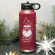 Personalized Design Water Bottle With Name, Christmas  Custom Water Bottle Gift,  Christmas Party Gifts, Engraved Christmas Water Bottle