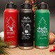 Personalized Design Water Bottle With Name, Christmas  Custom Water Bottle Gift,  Christmas Party Gifts, Engraved Christmas Water Bottle