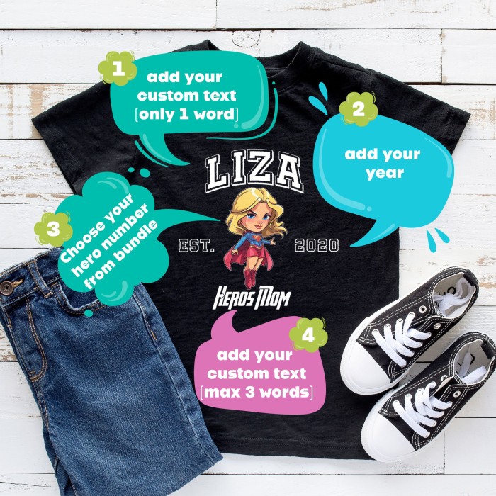 Custom Superheroes Shirt, Personalized Cute Hero Birthday Shirt,Family Birthday Party Tee,Hoollywood Trip Tee