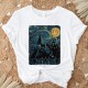 Starry Night Shirt, Magic Wizard Castle Boat, Magic School, Book Nerd Gift, Fantasy Shirt, Wand Wizard, Vacation, Mischief