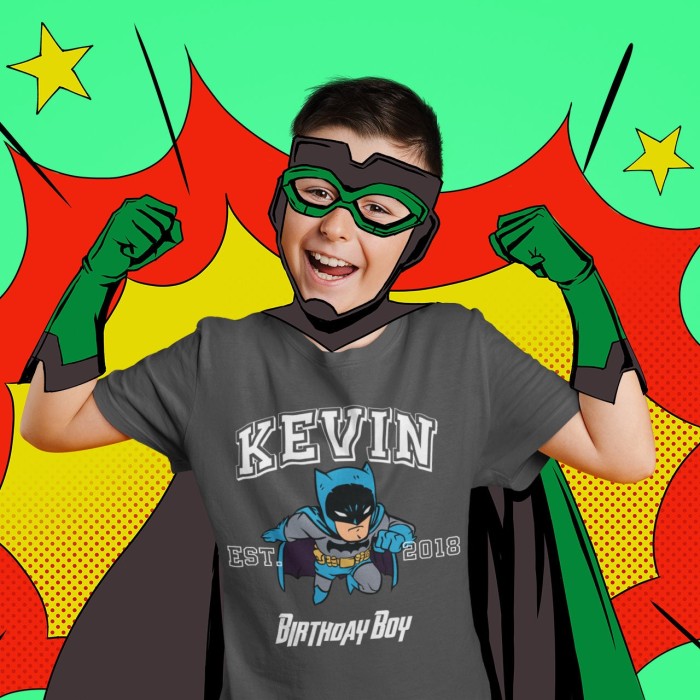 Custom Superheroes Shirt, Personalized Cute Hero Birthday Shirt,Family Birthday Party Tee,Hoollywood Trip Tee