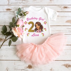 Girl birthday personalized shirt, Birthday girl shirt custom, Birthday Blonde/African American doll shirt, Brunette doll birthday Girl birthday personalized shirt, Birthday girl shirt custom, Birthday Blonde/African American doll shirt, Brunette doll birthday