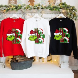 Hohoho Grinch Christmas Sweatshirt,Merry Christmas Grinch Sweater,Ho Ho Ho Family Christmas Hoodie,Christmas Gift,Family Matchin Party Shirt