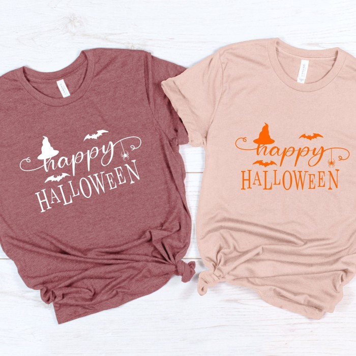 Happy Halloween Shirt, Halloween Shirt, Funny Halloween Shirt, Halloween Shirt with Hat, Halloween Gift, Cute Halloween Shirt, Spooky Shirt